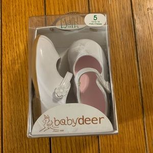 Baby Deer White Mary Janes/ Flats